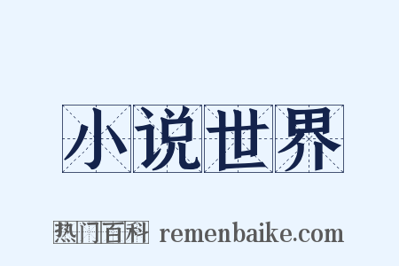 小说世界是什么意思的图片